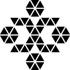 Polygonal Ornament Stencil Svg Vector, Free Vectors File
